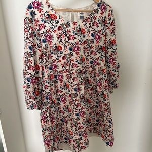 Floral long sleeve dress